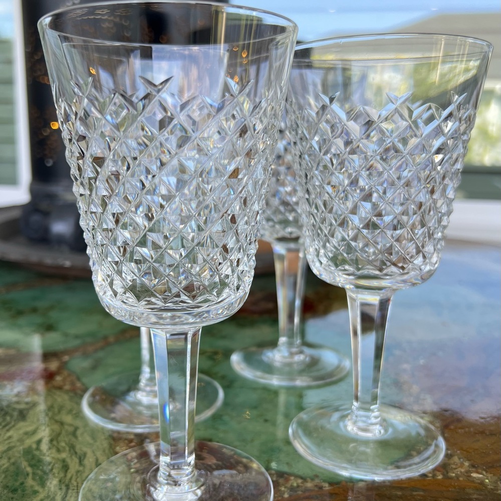 WATERFORD Crystal stemware ALANA pattern